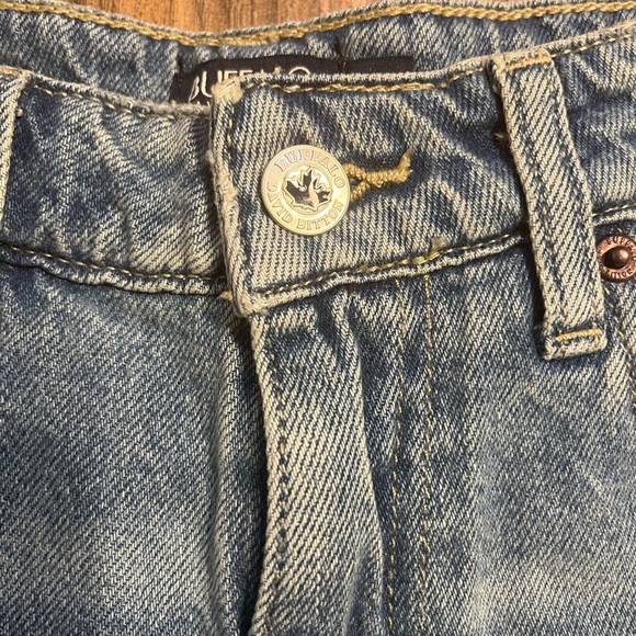 BUFFALO David Bitton ALICE High Rise Super Wide Leg Distressed Cotton Jeans 25 - Picture 11 of 15